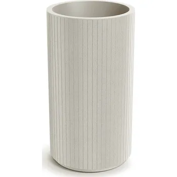 Květináč Květináč Coros Round High pískový, varianta 48 cm