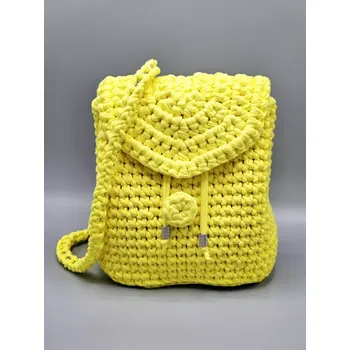 Dámský batoh - crossbody kabelka žlutá