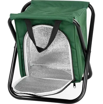 kempingová židle Stolička skládací s chladícím úložným prostorem, 32x27x34 cm, 150kg