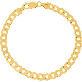 Náramek Argento I5382 Pozlacený stříbrný náramek - vzor Pancer, šířka 6 mm | Délka: 20cm