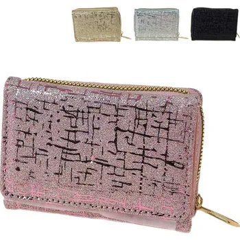 Peněženka Peněženka dívčí lesklá třpytivá na zip 4 barvy