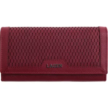 Peněženka Dámská kožená peněženka Lagen Perfora červená