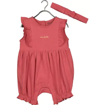 Kojenecký overall Dívčí letní overal s čelenkou Blue Seven 432107 malinový