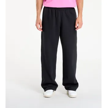 Tepláky Nike Solo Swoosh Men's Fleece Open-Hem Pants Black/ Black/ White L
