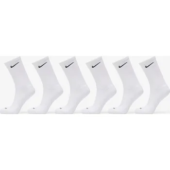 Pánské ponožky Ponožky Nike Everyday Plus Cushioned Training Crew Socks 6-Pack White/ Black S