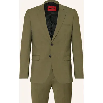 Pánské sako Hugo Pánský Oblek Arti-Hesten Extra Slim Fit, zelená, 54
