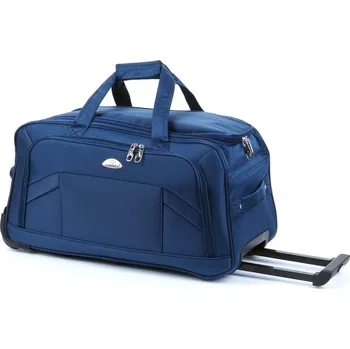 Malá cestovní taška na kolečkách vyztužená 40 l Laurent FB1 tmavě modrá