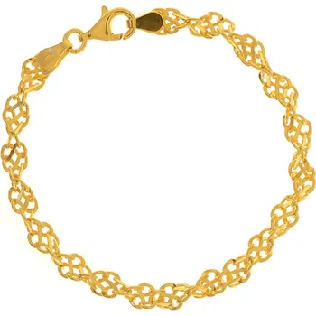 Náramek Argento I5356 Pozlacený stříbrný náramek - tloušťka 5 mm | Délka: 17cm