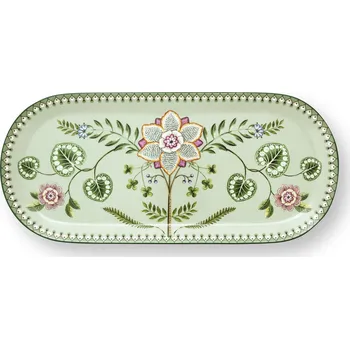 PIP Studio Dortový tác oválný Lily & Lotus světle zelená 33.3 x 15.5cm 51.018.172