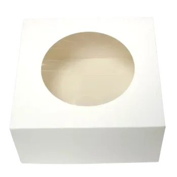 Dortová krabička s kulatým okénkem – 18 × 18 × 9 cm