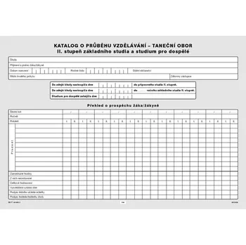 Umění Katalog o průběhu studia pro II. stupeň - taneční obor