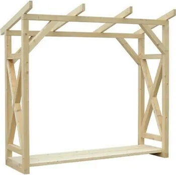 Zahradní stavba Dřevník samostatně stojící s pultovou střechou 760×2 335×2 460 mm