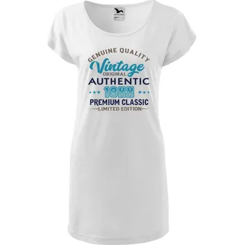 Dámské šaty DOBRÝ TRIKO Dámské tričko/šaty Original vintage Velikost: XS, Barva: Bílá