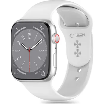 Řemínek na hodinky ŘEMÍNEK TECH-PROTECT SILICONE APPLE WATCH 6 / 7 / 8 / 9 / 10 / SE (40 / 41 / 42 MM) WHITE