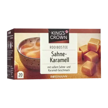 Čaj King's Crown Rooibos čaj s příchutí karamelu 40 g