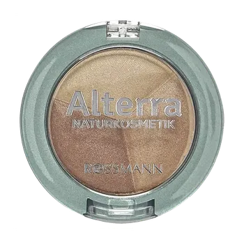 Oční stíny Alterra Naturkosmetik Oční stíny Trio 01 Cacao Sensation