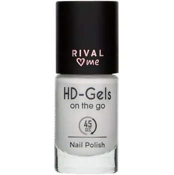 Přípravek na nehty RIVAL Loves Me Lak na nehty HD-Gels on the go 02 Coconut Milk 9 ml