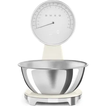 Kuchyňská váha Smeg, Kuchyňská váha analogově-digitální 50's Style, krémová - Formadore