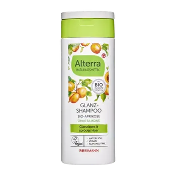 Šampon Alterra Naturkosmetik Šampon pro lesk meruňka 200 ml