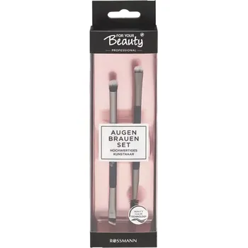 Kosmetický štětec for your Beauty Sada štětců na obočí