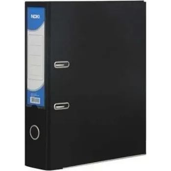 Obal na doklad Pořadač NOKI A4, 8 cm, černý