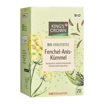 Čaj King's Crown BIO bylinný čaj s fenyklem, anýzem a kmínem 40 g