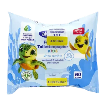 Toaletní papír alouette Vlhčený toaletní papír pro děti Ultra Sensitiv 240 ks