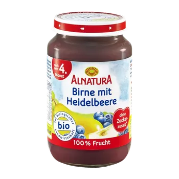 Alnatura BIO Ovocný příkrm hruška a borůvka 190 g