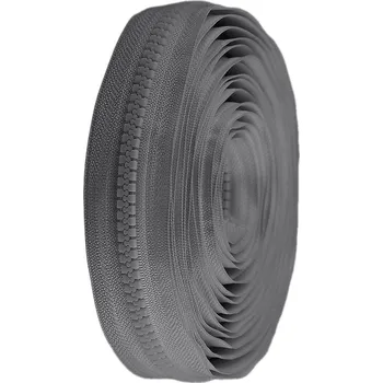 Zip Zip kostěný No 8 metráž šedá tmavá 1 m