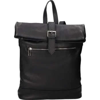 Městský batoh Dámský kožený batoh Italia Babet - černá