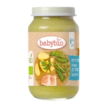 Babybio BIO příkrm hrášek brambory losos 200 g