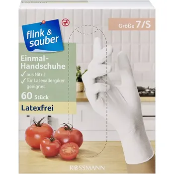 Pracovní rukavice flink & sauber Rukvice nitrilové vel. S 60 ks