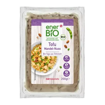 enerBiO BIO tofu uzené s mandlemi a lískovými ořechy 200 g