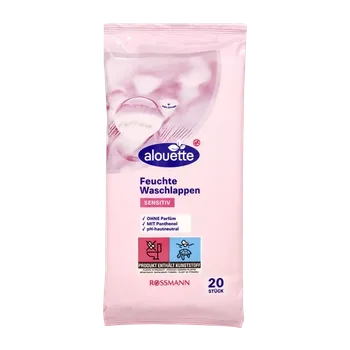 Hygienický ubrousek alouette Jemné vlhčené ubrousky 20 ks