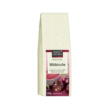 Čaj King's Crown Sypaný ovocný čaj divoká třešeň 250 g