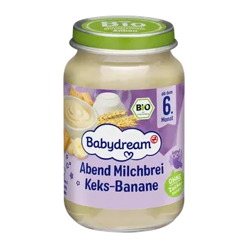 Dětská kaše Babydream BIO Mléčná kaše banán a sušenka 190 g