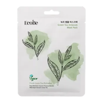 Pleťová maska Ecobe Pleťová maska Green Tea Ampoule 25 ml