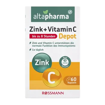 altapharma Tablety s vitaminem C a zinkem, doplněk stravy 60 ks