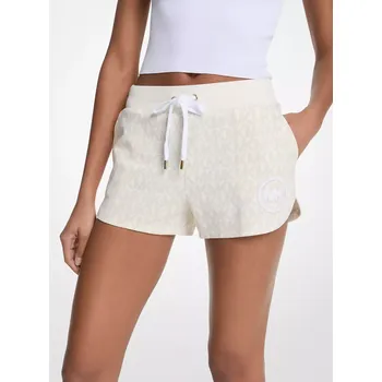 Dámské kraťasy Michael Kors dámské šortky Logo Print Cotton mléčné L