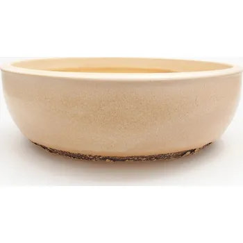 Květináč Keramická bonsai miska 21,5 x 21,5 x 7 cm béžová