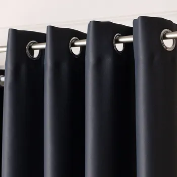 Závěs Zatemňovací závěs s kroužky "BLACKOUT" DONA 140x250 cm tmavě šedá 205 (cena za 1 kus) MyBestHome