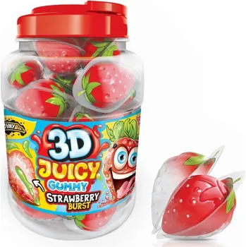 Bonbon Johny Bee 3D strawberry 18g/60ks/