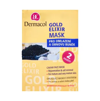 Pleťová maska Dermacol maska 2x8g Gold Elixir