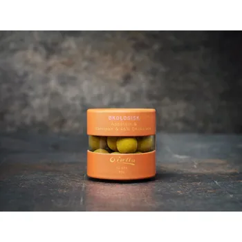 Čokoláda Oialla Bio marcipánovo-čokoládové kuličky s příchutí pomeranče 80g