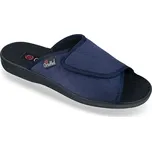 Pánské zdravotní pantofle OrtoMed 518 modré na vysoký nárt - 40