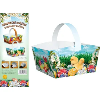 Velikonoční dekorace MFP velikonoční papírový košíček vzor 2 2220432