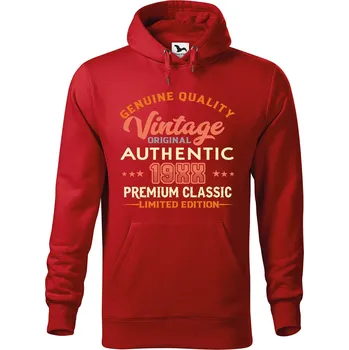 Pánská mikina DOBRÝ TRIKO Pánská mikina s potiskem Original vintage Velikost pánské mikiny: M, Barva: Červená