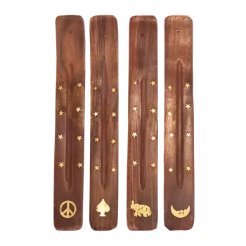 Čajovna Sweet Home Dřevěný stojánek na vonné tyčinky, různé druhy