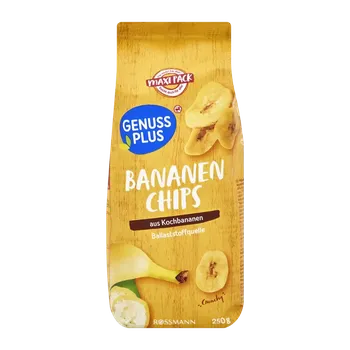Sušená potravina GENUSS PLUS Sušené banány proslazené, zapečené Maxi 250 g