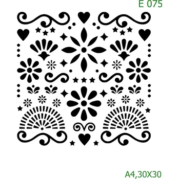 Šablona E 075 - 30 x 30 cm , Lepící fólie